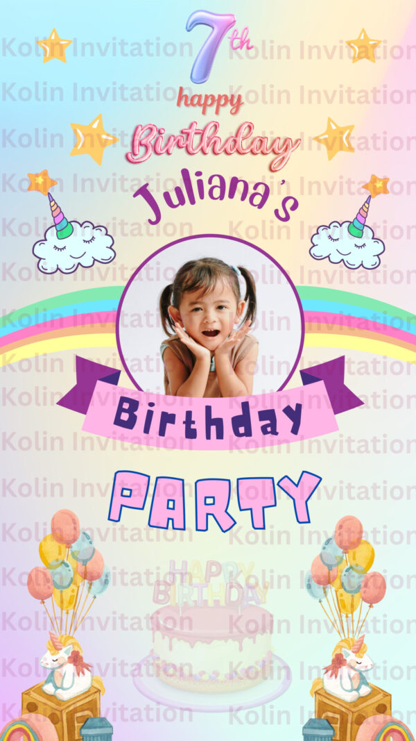 Birthday Invitation Video - HB-E-004